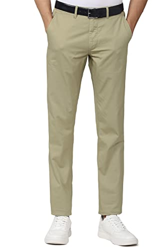 Image of Van Heusen Men's Mid Rise Regular Fit Ankle-Length Twill Chinos
