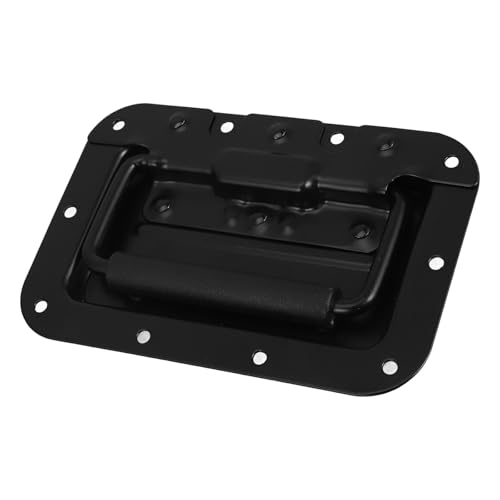 Asa de resorte para flight case con mango negro ergonómico de 8 mm