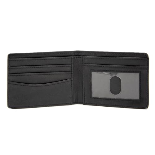 Image of Buckle-Down Batman Bifold Wallet, Black, 4.0 x 3.5 Inches, Vegan Leather, Bi-Fold, 3 Compartments, Credit Card & ID Card Holder