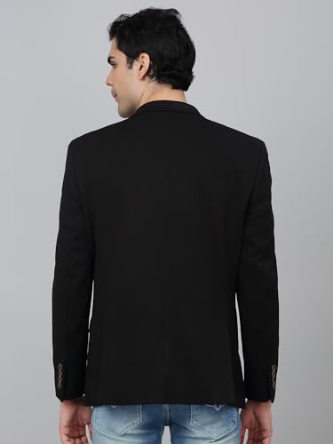Image of Cantabil Self Design Full Sleeves Notch Lapel Casual Blazer for Men | Casual Blazer for Men | Men Blazer for Casual (P MBZC00069)