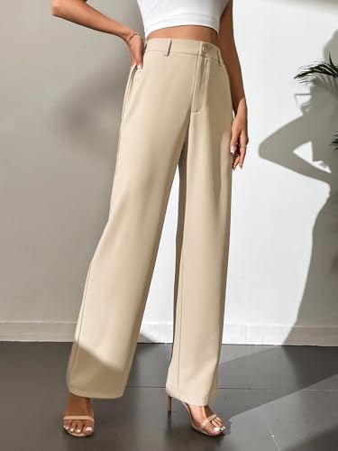 Image of Elendra Women Lycra - Bootcut Trousers Pant Wide Leg