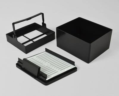 Bel-Art F44180-0000 Microscope Slide Rack, Holds 25 Slides, POM, 2 cm Height, 7.8 cm Wide, 9.2 cm Length (Pack of 24)