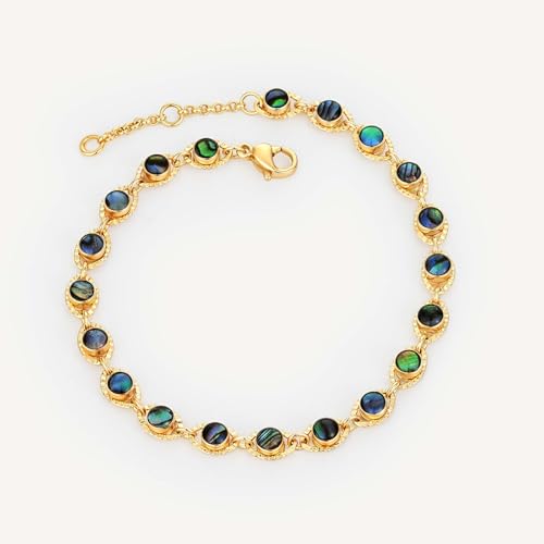 Image of MEVECCO Bracelet for Women 14K Gold Plated Dainty Chain Simple Jewelry Cute Handmade Minimalist for Her
