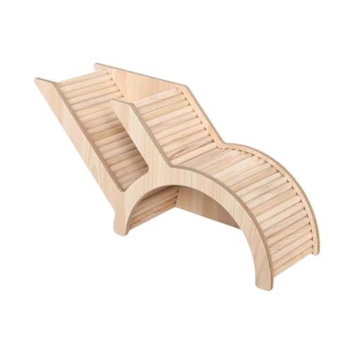 Besga ハムスターの家と生息地、小さなペットの城の家、木、小さな動物の隠れ家小屋の遊びおもちゃのハムスター・隠れ家, アーチ