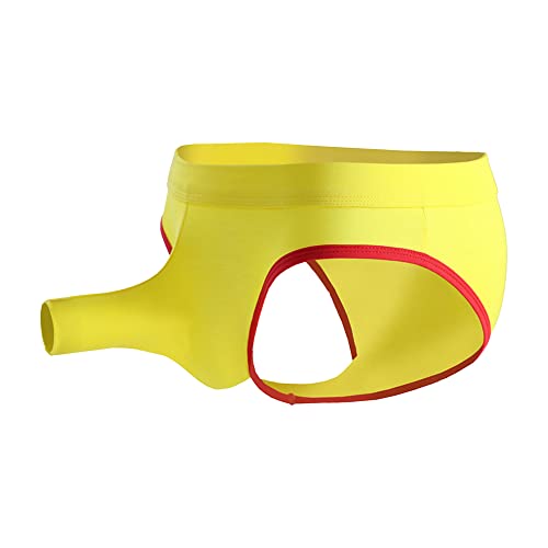 Men's Sexy Breathable Elephant Trunk Underwear Mid-Waist Body-Shaping Underpants Soft Cool Boxer Briefs