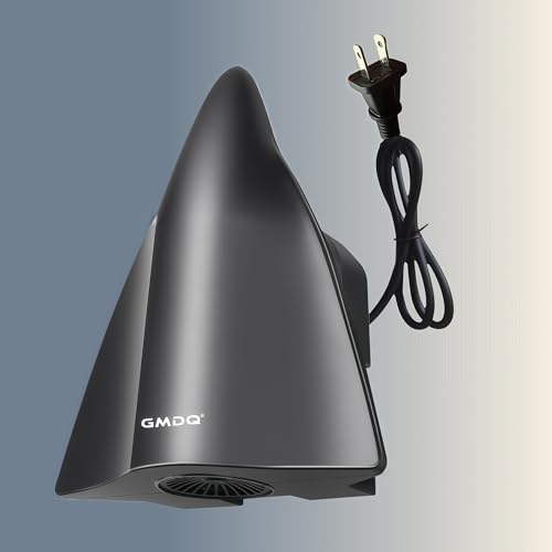 Electric Hand Dryer for Home Bathroom, 1600W Touchless Electric Hand Dryer with Fast Drying, Low Noise, with No-Drill Installation, Compact Automatic Sensor Dryer for Home, Kitchen, Hotel (Black)