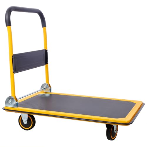 Carrito Plegable Resistente con Ruedas Giratorias y Capacidad 330 lb miniatura 1