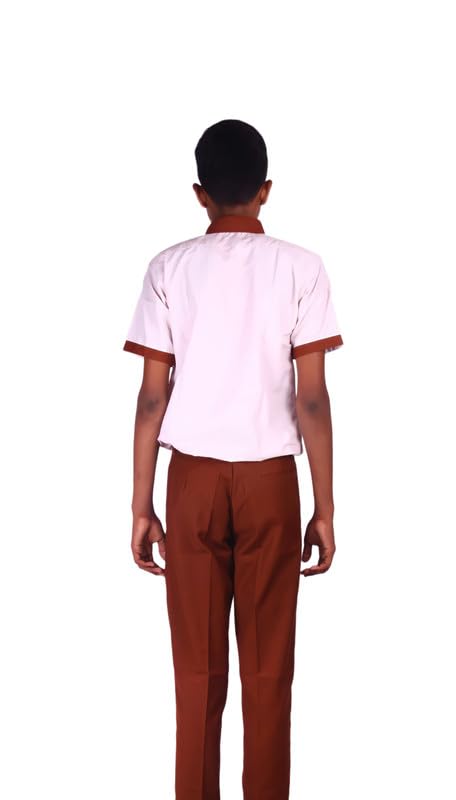 Image of AMBIKA STORES & READYMADES School Uniform - Pant for Boys, Cotton Shorts, Elastic Waist Half Pants, Regular Fit Sports Shorts