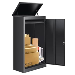 Eisyrood Paketkasten für Außenbereich (53cm x 42cm x 105cm)