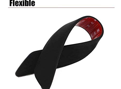 Image of LakhanPal Car Bumper Protector Guard with Double Chrome Strips 4Pcs - (Black) (for All Cars)