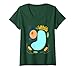 Womens Plant Cell Simple funny quick lazy halloween party outfit V-Neck T-Shirt
