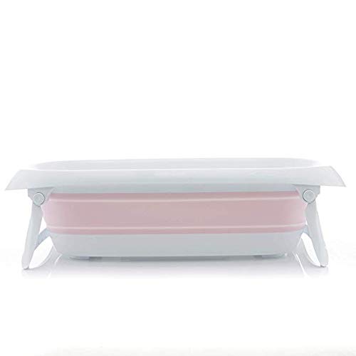 JF Mall Folding Portable Baby Bathtub (Pink) - Thumbnail 5