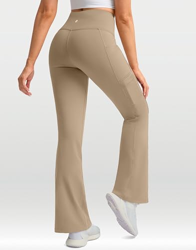 G Gradual Women's Fleece Lined Pants Water Resistant Thermal Flare Leggings - image 2