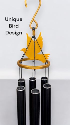 Image of Paradigm Pictures Big Meditation Wind Chime 38 inch | Deep Sound Outdoor Chime for Home & Yoga Decor