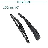 ACROPIX 250mm 10 Inch Rear Window Windshield Wiper Blade Arm Assembly Fit for Mitsubishi Outlander 2010-2014 2016-2018 2pcs Black - Image 3