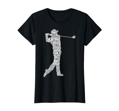Golf Golfer Golf Player Men Children Boys T-Shirt, Women, Black, Small