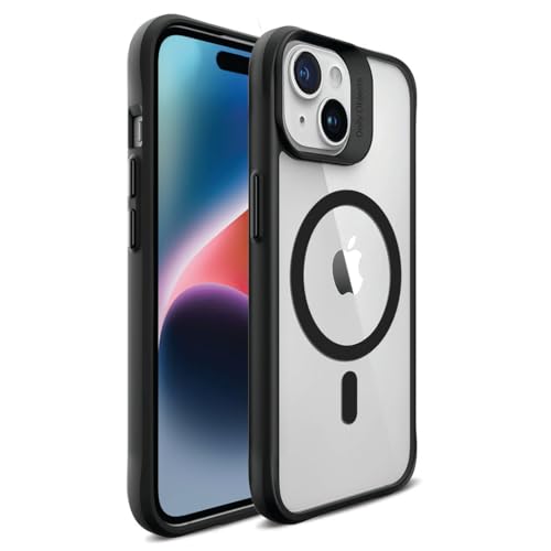 Image of DailyObjects Polycarbonate Case for iPhone 14 Compatible with Mag-Safe Wireless Charging,Hybrid Clear Slim Shockproof Back Cover