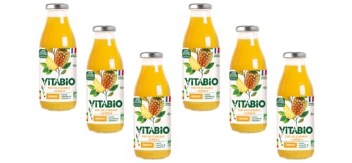 Vitabio - 100% Pur Jus - Ananas 50 cl - PACK de 6 - BIO