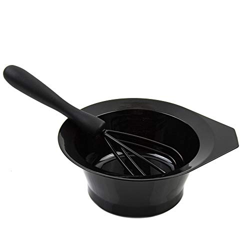 Hair Dye Bowl and Whisk Set - 3 Salon Color Bowls and 3