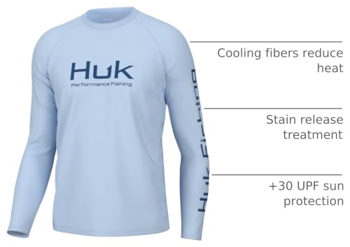 Image of HUK Men's Pursuit Vented Long Sleeve Fishing Shirt (+30 UPF)