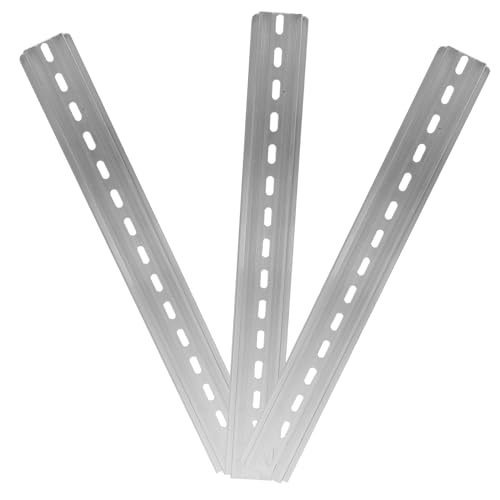 GLEAVI 3 Peças Trilho Din Longo Trilho Din C45 Trilho Din Com Fenda De Metal Para Indústria Metal Di