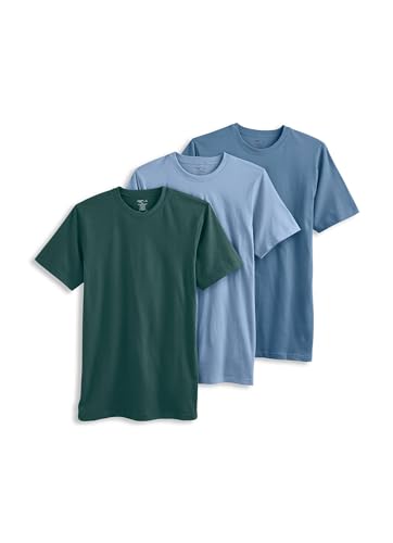 Jockey Men's Undershirt Classic Crew Neck - 3 Pack, Fresh Coast/Shower/Cactus Pine, XL