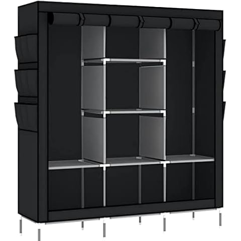 oumyjia 175,3 cm tragbarer Kleiderschrank Cover