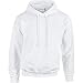 Gildan Adult Heavy Blend Hooded Sweatshirt (White) (Small)