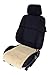 Produktbild Leibersperger Felle Autositzauflage Sitzbezug Sitzkissen aus Merino Lammfell Premium 36cm Breite x 60cm Länge für Sitzfläche (Sekt)