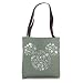 Disney Mickey Mouse Icon Spring Flowers Sage Green Tote Bag