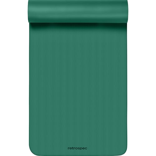 Image of Retrospec Solana Yoga Mat Thick 1 /2in Non-Slip Workout Mat with Nylon Strap - 72x24in Exercise Mat for Pilates, Stretching & Fitness - BPA Free, Easy Clean