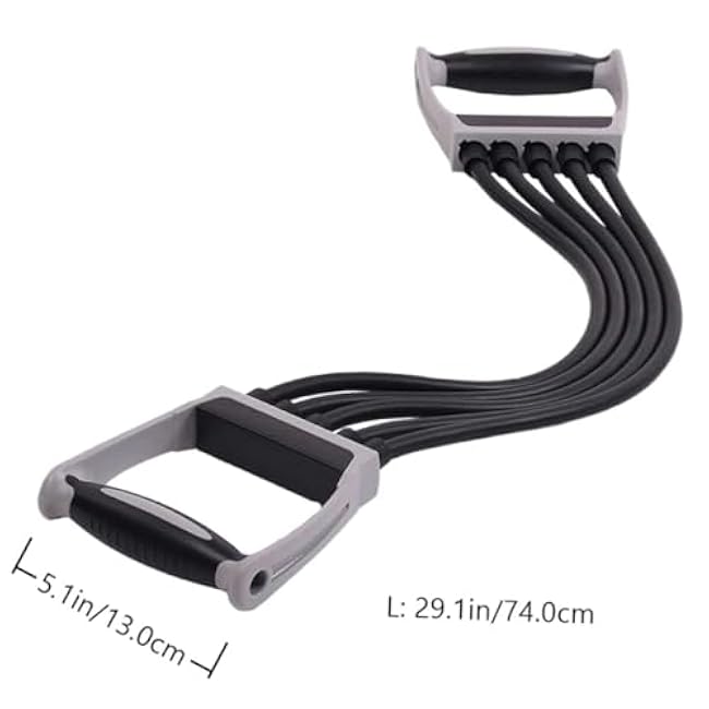 FAVOMOTO 1Pc Spring Chest Expander Fitness Equipment Elastic Resistance Rope for Strengthening Chest Arms and Shoulders Durable Design with Ergonomic Handles Portable