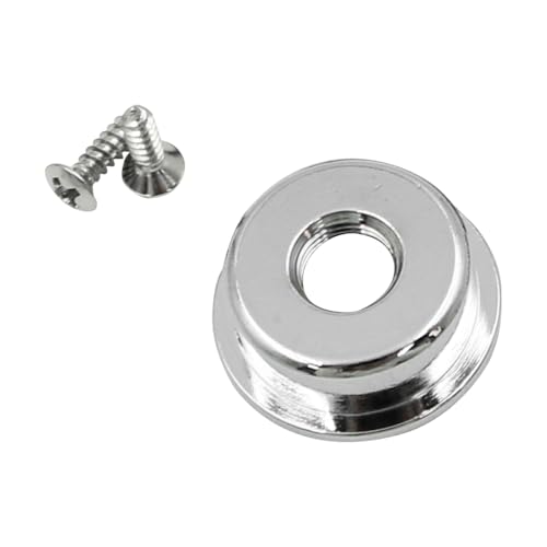 Alnicov Guitar Neck Plate String Ferrules & Jack Plate Hardware Set for Tele Telecaster Style Electric Guitar Replacement Parts Chrome - Image 2