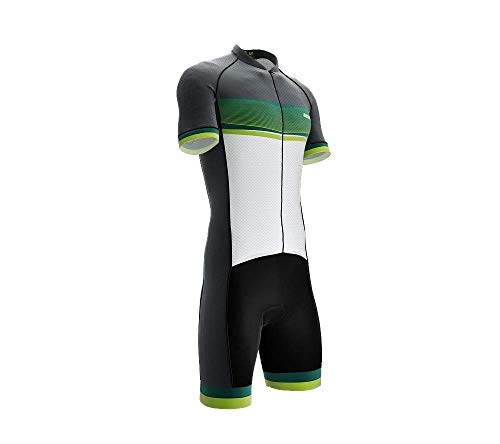 Green Forest Speed Suit Short Sleeve Time Trial Cycling Bike for Men Size XL