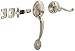 Schlage FE285PLY619FLARH Satin Nickel Plymouth Lower Handleset for Electronic Keypad with Flair Interior Right Handed Lever