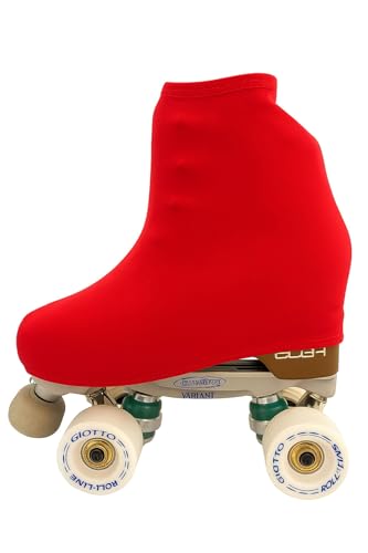 Genérico CRLSPORT Cubre patín para niña y Mujer, Funda PatinSkate, Professional Skating, Patinaje Hielo,artístico o en línea. 180 Densidad. Talla Universal Adulto y niños. Color Rojo