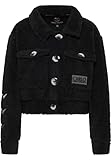 Carlo Colucci Teddy Jacke, Dallavalle, Schwarz, S/36