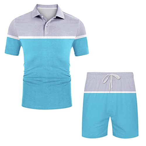 Ensemble homme t-shirt et short anti transpiration tenue légère pour ne plus souffrir de la chaleur