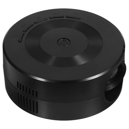 Mini vidéoprojecteur compact noir pour divertissement à domicile et duplication d'écran