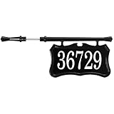 Post Sign Address Plaque – Ladder rest sign - Post light House Number – Cast Aluminum – Weatherproof