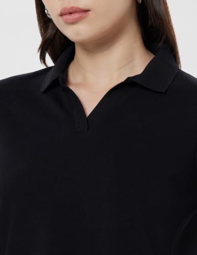 Image of Amazon Brand - Symbol Women Casual Polo T-Shirt | V-Neck | Regular Fit | Short Sleeve