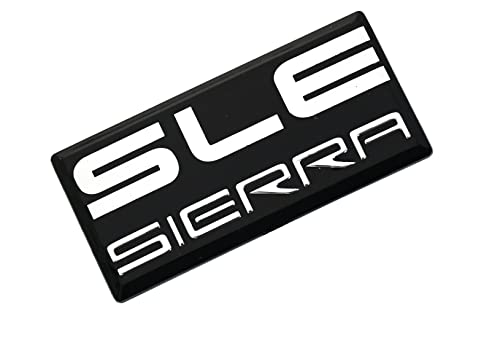Image of SSDD SLE Sierra Cab Emblem Replacement for GMC 1500 2500 3500 Pillar Cab Roof Side Badge 88 89 90 91 New - 1pcs (Chrome) CH-SLEsierra