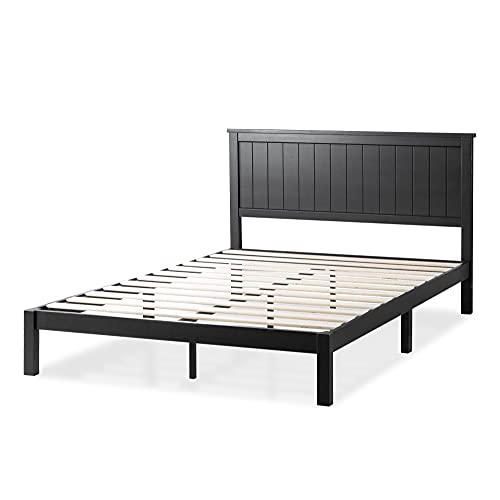 Zinus Santiago Wood Platform Bed Frame / Wood Slat Support / No Box Spring Needed / Easy Assembly, Queen #TOP7
