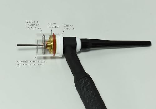 Image of RIVERWELD TIG Gas Lens Insulator Cup Gaskets Heat Shield 4HSGSLD