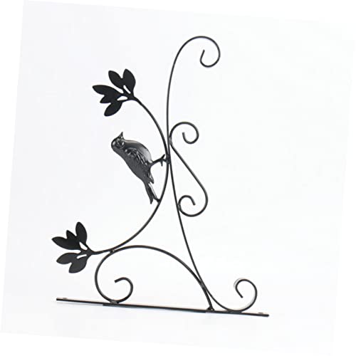 LckCryspho 植木鉢サポート 黒 吊り下げ式 ? 壁やフェンスに簡単取り付け 屋内外対応 植物ハンガー デッキポーチ用