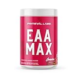 Primeval Labs EAA Max Energy | Pre or Post Workout Muscle Recovery | BCAAs, EAAs, Electrolytes | Supports Hydration & Performance | Keto Friendly | 30 Servings (Jamaica)
