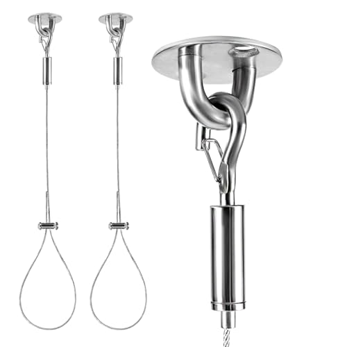 2 Packs Ceiling Support for Closet Rod Prevents Sagging 60 Adjustable Closet Rod Support Bracket Stainless Steel Ceiling Support Assembly Heavy Duty Wardrobe Pipe Bracket Rod Holder