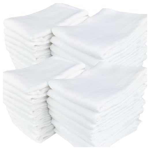 PLUMERI Mullwindeln 70x80 cm Baby, 20er Set, Weiß – Stoffwindeln, Spucktücher & Mulltücher aus 100% Baumwolle, Oeko-TEX Zertifiziert, atmungsaktiver Vorratspack