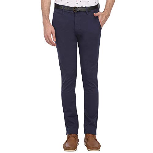 Image of V Dot Men's Slim Fit Formal Trousers