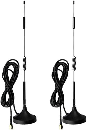 NBR Sucker Omni 5dbi GSM GPRS Small Suction Cup Antenna 433Mhz Magnetic Base 3 m RG174 Cable SMA Male Plug Magnet Seat 5 cm Pack of 2